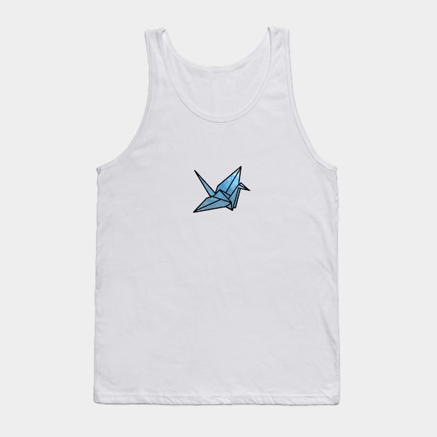 Paper Crane Design Tank Top by artoraverage